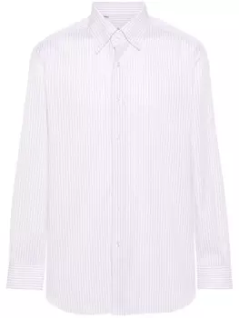 Brioni рубашка в полоску, розовый