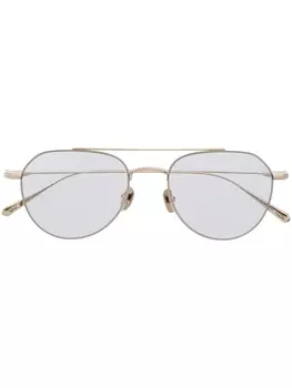 Brioni солнцезащитные очки-пилоты, серебристый