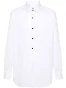 Brioni твиловая рубашка, белый