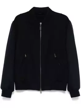 Brioni войлочная куртка-бомбер, синий