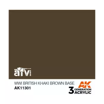 Британская база цвета хаки-коричневого цвета Первой мировой войны, 3rd Gen Acrylic - AFV