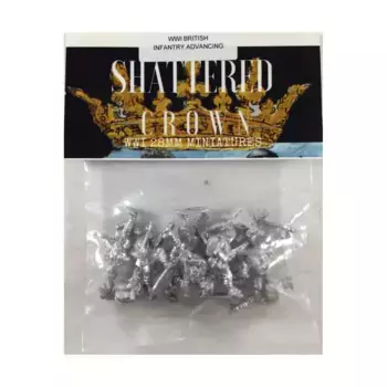 Британская пехота наступает, WWI Shattered Crown Miniatures - British (28mm)