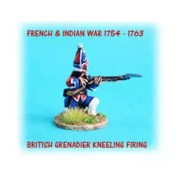 Британские гренадеры на коленях ведут огонь, French & Indian War 1754-1763 (28mm)