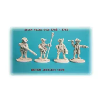 Британский артиллерийский расчет, Seven Years War - British Artillery (28mm)