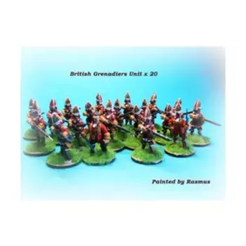 Британский гренадерский отряд, French & Indian War 1754-1763 (28mm)