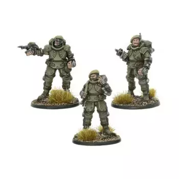 Британский офицер бронетанковой пехоты Галахад, Konflikt '47 - British Army (28mm) (Warlord Games)