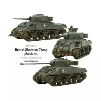 Британский отряд Sherman V с VC Firefly, Bolt Action - British Army (28mm)