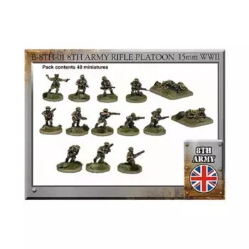 Британский пехотный взвод, WWII Miniatures - British 8th Army (15mm)