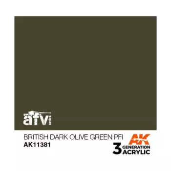 Британский темно-оливково-зеленый PFI, 3rd Gen Acrylic - AFV