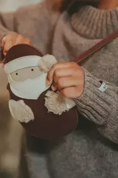 Britta Exclusive Purse Santa детская кожаная сумка Donsje, красный