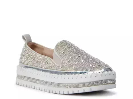 Brittany Слипоны Sneaker Azalea Wang, Silver Metallic