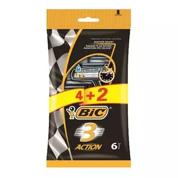 Бритва 3 action maquinilla de afeitar Bic, 6 шт