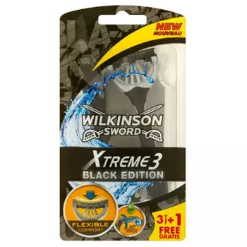Бритва, 4 шт. Wilkinson Sword, Xtreme 3 Black Edition