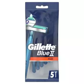 Бритва, 5 шт. Gillette, Blue II Plus Chromium