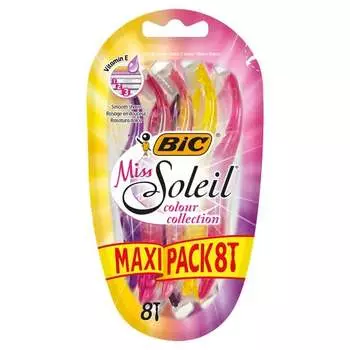 Бритва для бритья Color, 8 шт. Bic, Miss Soleil