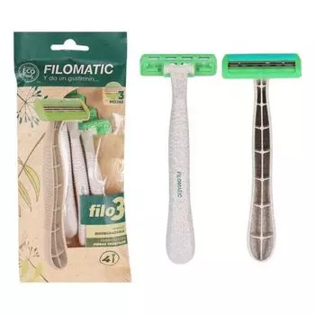 Бритва Filomatic bio triple maquinilla de afeitar Bigbuy beauty, 4 шт