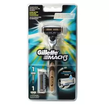 Бритва + картридж 1 шт. Gillette, Mach 3