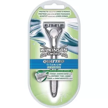 Бритва Quattro Titanium Sensitive, Wilkinson Sword