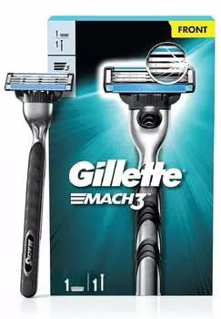 Бритва ручка + лезвие Mach3 Gillette