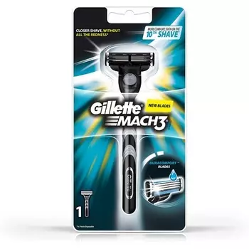 Бритва с новым лезвием Mach3, Gillette