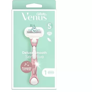 Бритва Venus Deluxe Smooth Sensitive розового золота, Gillette