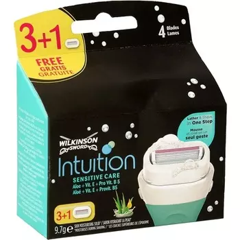Бритвенные лезвия Wilkinson Intuition Sensitive Care, 4 шт. Wilkinson Sword