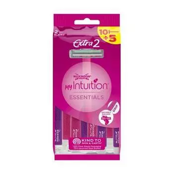 Бритвы одноразовые женские, 15 шт. My Intuition Extra2 Essentials, Wilkinson