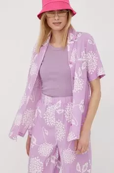 Брикстон рубашка Brixton, фиолетовый