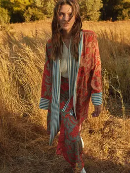 Брюки палаццо с поясом Oopscool X LC Waikiki, цветной узор