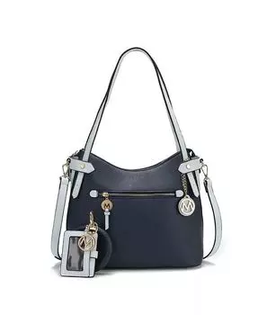 Бродяга в стиле колор-блок с браслетом-браслетом Jaseli от Mia K Mkf Collection, синий