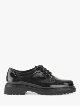 Броги Gabor Friendly Wide Fit Patent Leather, черный
