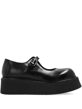 Броги Moschino leather Mary Jane, черный