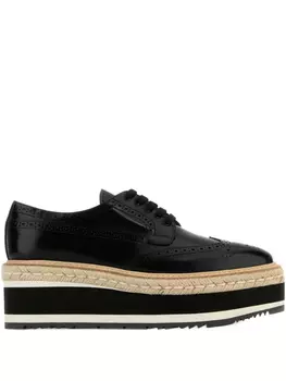 Броги на платформе Prada, черный