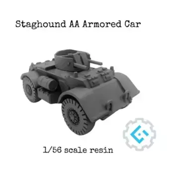 Бронеавтомобиль Staghound AA, WWII Miniatures - United States - Assorted (28mm)