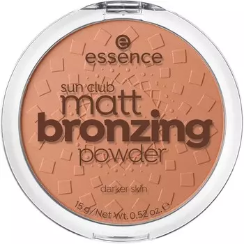 Бронзер Essence Sun Club Matt Bronzing Powder, Nr. 02 Sunny / 15 g
