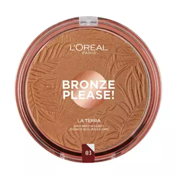 Бронзирующая пудра Glam Bronze Terra L'Oreal, цвет medium caramel