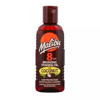 Бронзирующее защитное масло для загара Spf8 Malibu, 100 мл