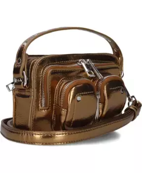 Бронзовая нейлоновая сумка Helena Nnoo, коричневый