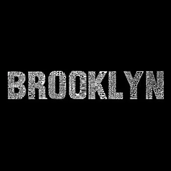 BROOKLYN NEIGHBORHOODS — мужская футболка премиум-класса с надписью Word Art LA Pop Art