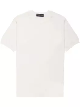 Brooks Brothers хлопковая футболка, белый