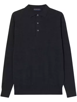 Brooks Brothers свитер из шерсти мериноса с круглым вырезом, серый