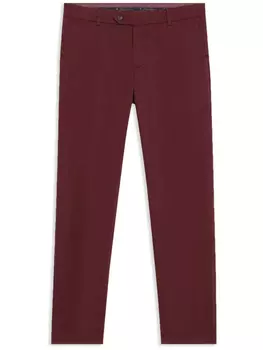 Brooks Brothers зауженные брюки со складками, красный