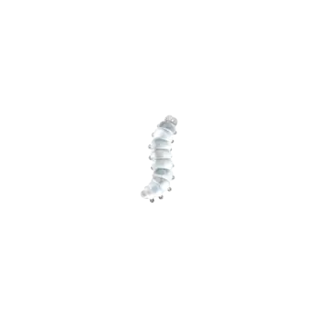 Брошь-гусеница из белого золота 18 к, бриллиантов, белого перламутра и горного хрусталя VHERNIER