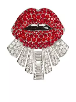 Брошь Kiss Balmain, красный