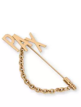 Брошь Moschino Pax с цепочкой, золотой