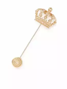 Брошь с кристаллами DOLCE & GABBANA, золотой