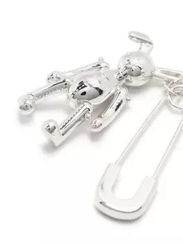 Брошь с подвеской AMBUSH, серебряный