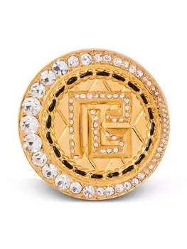 Брошь со стразами Balmain, золотой