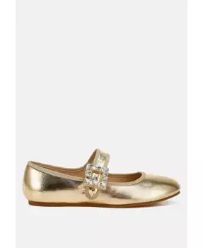 Брошь Upstage на сандалиях Mary Jane Rag & Co, золотой