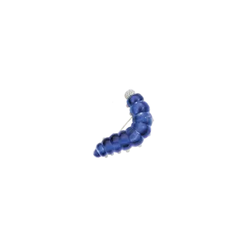 Брошь Vhernier «Гусеница» из белого золота 18 карат, бриллиантов, лазурита и горного хрусталя